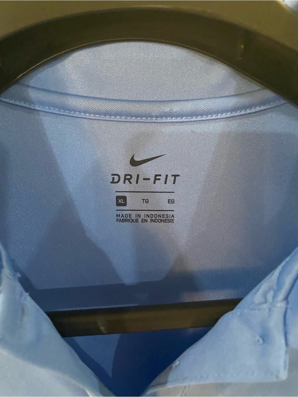 Nike Light Blue Dri-FIT Performance Golf Polo - Picture 2 of 5